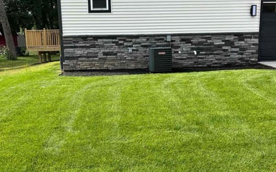 Photo of Mia B.'s yard after getting lawn care in Cuyahoga Falls, OH