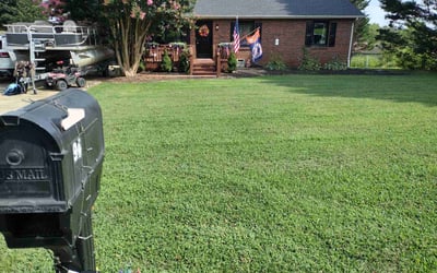 Photo of Stephanie W.'s yard after getting lawn care in Hillsborough, NJ