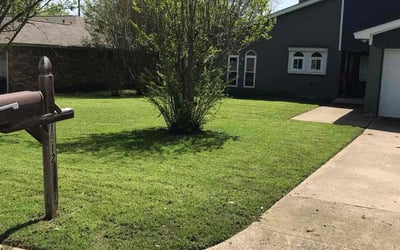 Photo of Rosana M.'s yard after getting lawn care in Benbrook, TX