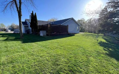 Photo of Mary C.'s yard after getting lawn care in Oconomowoc, WI