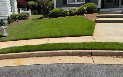 Photo of Lori M.'s yard after getting lawn care in Hilliard, OH