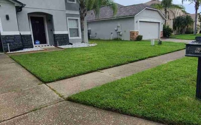 Photo of Curtis C.'s yard after getting lawn care in Keller, TX