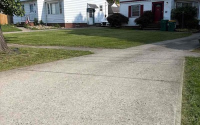 Photo of Nadira E.'s yard after getting lawn care in Tinley Park, IL