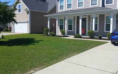 Photo of Sean D.'s yard after getting lawn care in New Braunfels, TX