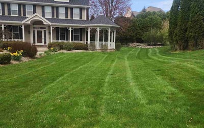 Photo of James W.'s yard after getting lawn care in Brookfield, WI