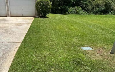 Photo of Bekah M.'s yard after getting lawn care in Bentonville, AR