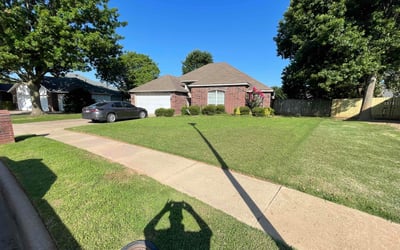 Photo of Jessica M.'s yard after getting lawn care in New Baltimore, MI