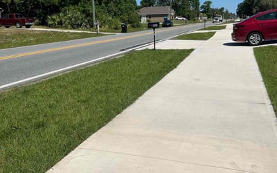 Photo of Louis M.'s yard after getting lawn care in Cocoa Beach, FL