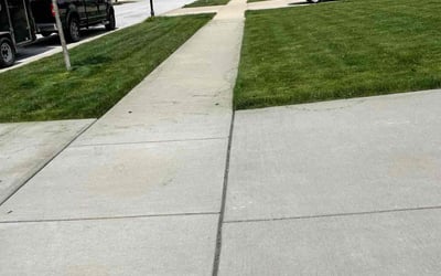 Photo of Evette M.'s yard after getting lawn care in Chesterton, IN