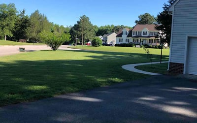 Photo of Aaron K.'s yard after getting lawn care in Prince George, VA