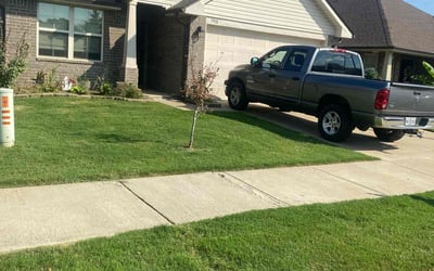 Photo of Austin S.'s yard after getting lawn care in Olive Branch, MS