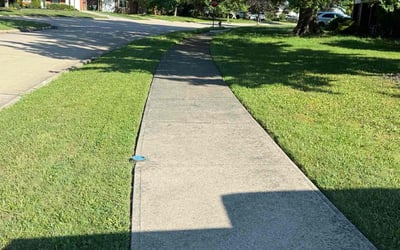 Photo of James K.'s yard after getting lawn care in Wickliffe, OH