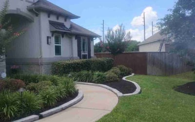Photo of Joshua E.'s yard after getting lawn care in Cypress, TX