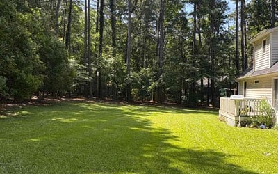Photo of Mel D.'s yard after getting lawn care in Humble, TX