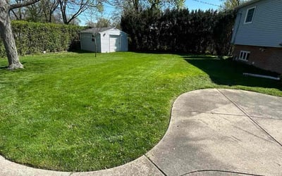 Photo of Suzanne R.'s yard after getting lawn care in Glenview, IL
