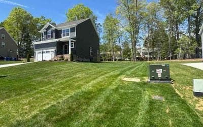 Photo of Na T.'s yard after getting lawn care in Chesterfield, VA