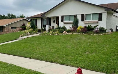Photo of Letty C.'s yard after getting lawn care in Grand Prairie, TX