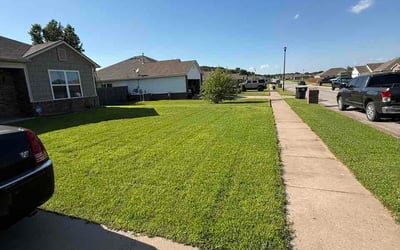 Photo of Zee Z.'s yard after getting lawn care in Caledonia, MI