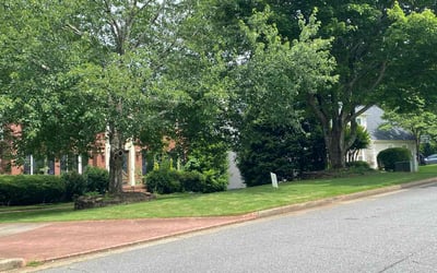 Photo of Kelly D.'s yard after getting lawn care in Roswell, GA