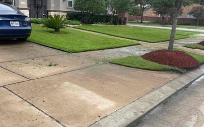 Photo of Darrell P.'s yard after getting lawn care in Springtown, TX