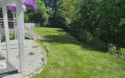 Photo of Stephanie B.'s yard after getting lawn care in Southbridge, MA