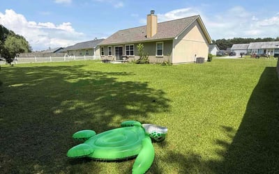 Photo of Kristopher R.'s yard after getting lawn care in Jacksonville, NC