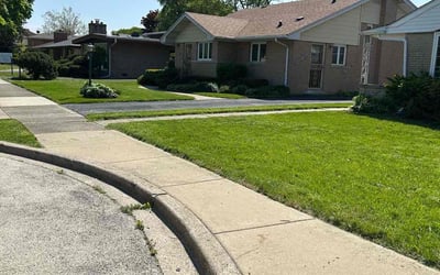 Photo of Christina P.'s yard after getting lawn care in Beloit, WI