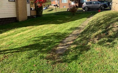 Photo of Karen B.'s yard after getting lawn care in Beaver Falls, PA