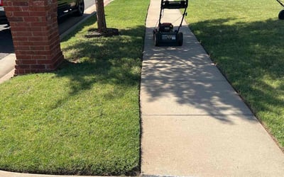 Photo of Madeline M.'s yard after getting lawn care in Guthrie, OK
