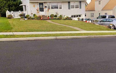 Photo of Beverly C.'s yard after getting lawn care in Clifton, NJ