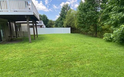 Photo of Nancy F.'s yard after getting lawn care in Brookfield, WI