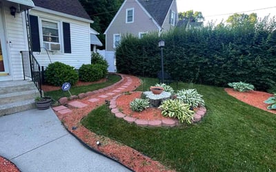 Photo of Gina M.'s yard after getting lawn care in Waterbury, CT