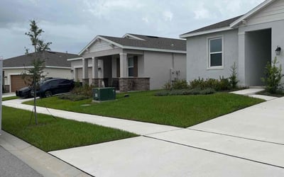 Photo of Karimah B.'s yard after getting lawn care in Crowley, TX
