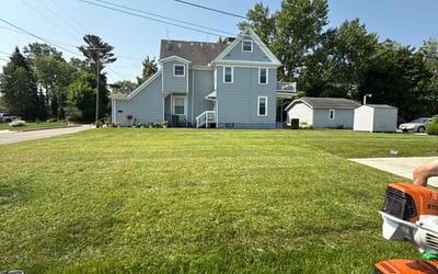 Photo of Maria H.'s yard after getting lawn care in Lusby, MD