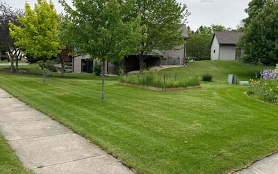 Photo of Karen S.'s yard after getting lawn care in Oregon, WI