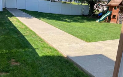 Photo of Deandre C.'s yard after getting lawn care in Moscow, PA
