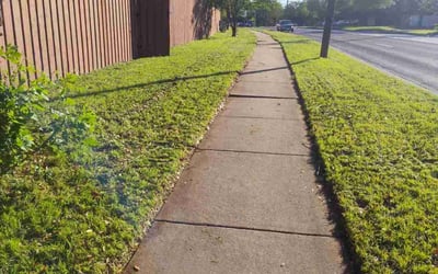 Photo of Brett E.'s yard after getting lawn care in Gardner, KS