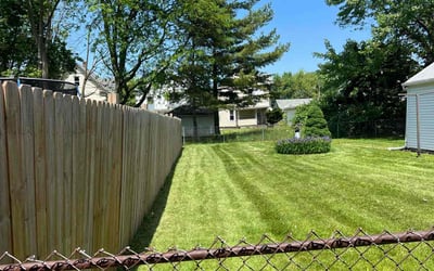 Photo of Patrick T.'s yard after getting lawn care in Lorain, OH