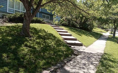 Photo of Justine U.'s yard after getting lawn care in Des Moines, IA