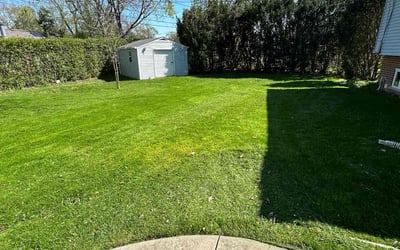 Photo of Cassandra M.'s yard after getting lawn care in Glenview, IL