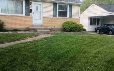 Photo of Deshondre D.'s yard after getting lawn care in Sardinia, OH