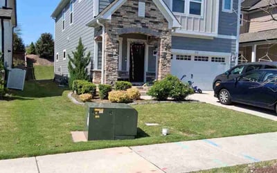 Photo of Justin C.'s yard after getting lawn care in Holly Springs, NC