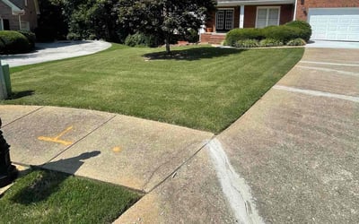 Photo of Monica C.'s yard after getting lawn care in Lilburn, GA