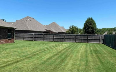 Photo of Rendall G.'s yard after getting lawn care in Fayetteville, AR