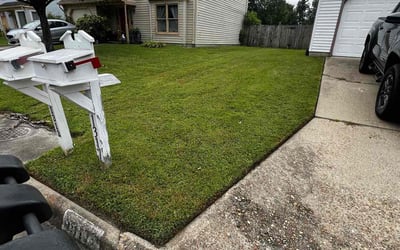 Photo of Trevor G.'s yard after getting lawn care in East Moline, IL