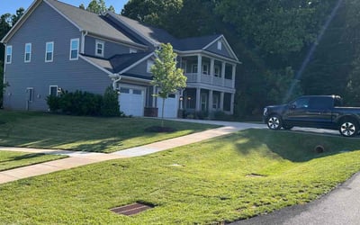 Photo of Brittany W.'s yard after getting lawn care in Independence, MO