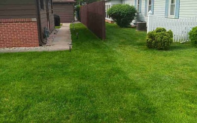 Photo of Nicholas C.'s yard after getting lawn care in Janesville, WI