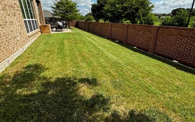 Photo of Brianna L.'s yard after getting lawn care in Midlothian, TX