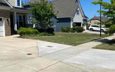Photo of Antonio W.'s yard after getting lawn care in Clover, SC