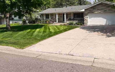 Photo of Sara H.'s yard after getting lawn care in Fridley, MN